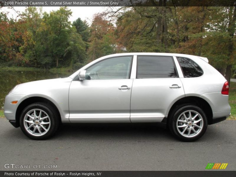 Crystal Silver Metallic / Stone/Steel Grey 2008 Porsche Cayenne S