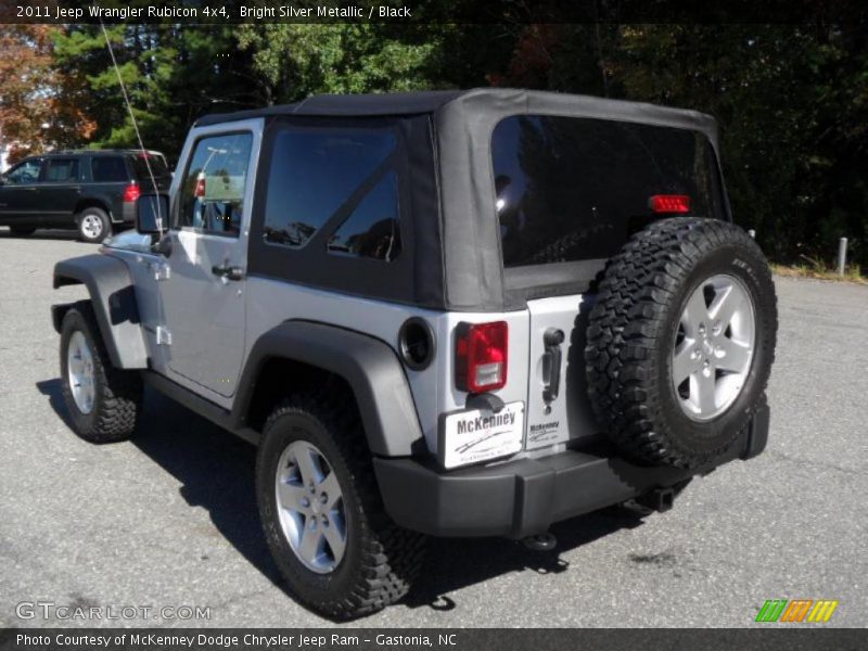 Bright Silver Metallic / Black 2011 Jeep Wrangler Rubicon 4x4
