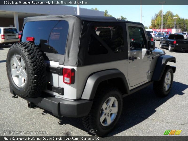 Bright Silver Metallic / Black 2011 Jeep Wrangler Rubicon 4x4