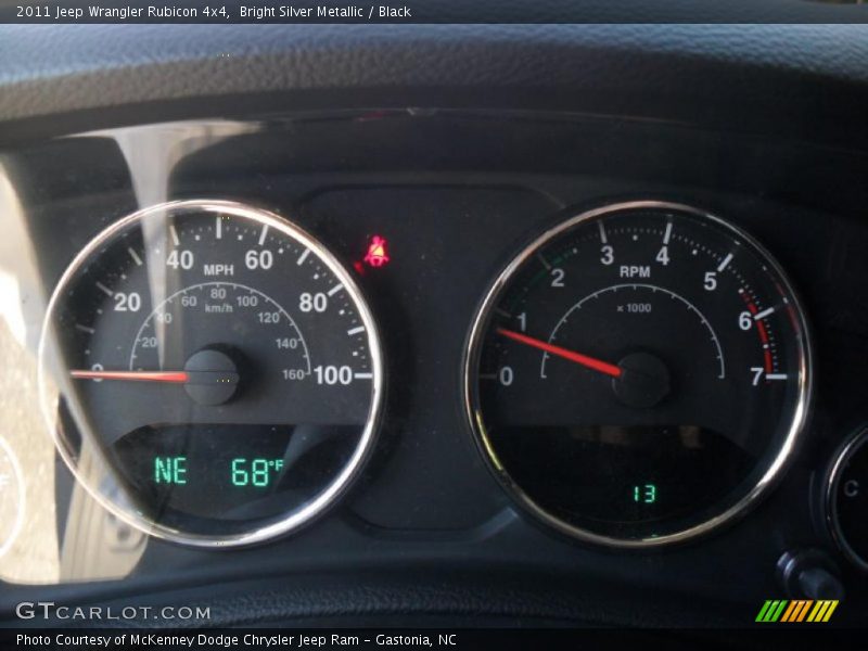 Bright Silver Metallic / Black 2011 Jeep Wrangler Rubicon 4x4