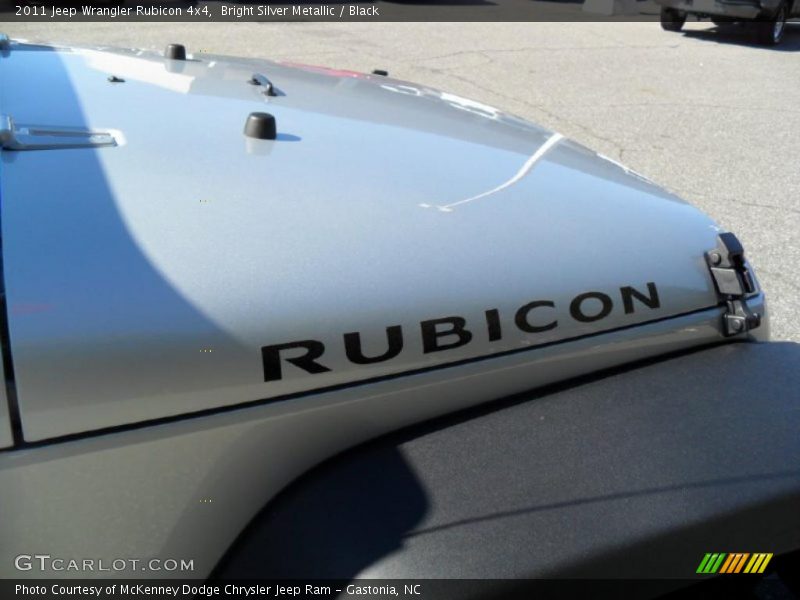 Bright Silver Metallic / Black 2011 Jeep Wrangler Rubicon 4x4