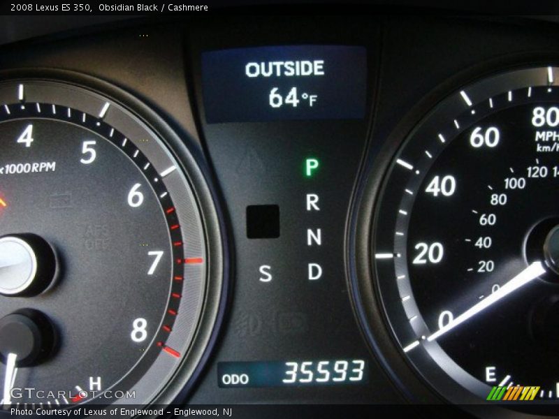 Obsidian Black / Cashmere 2008 Lexus ES 350