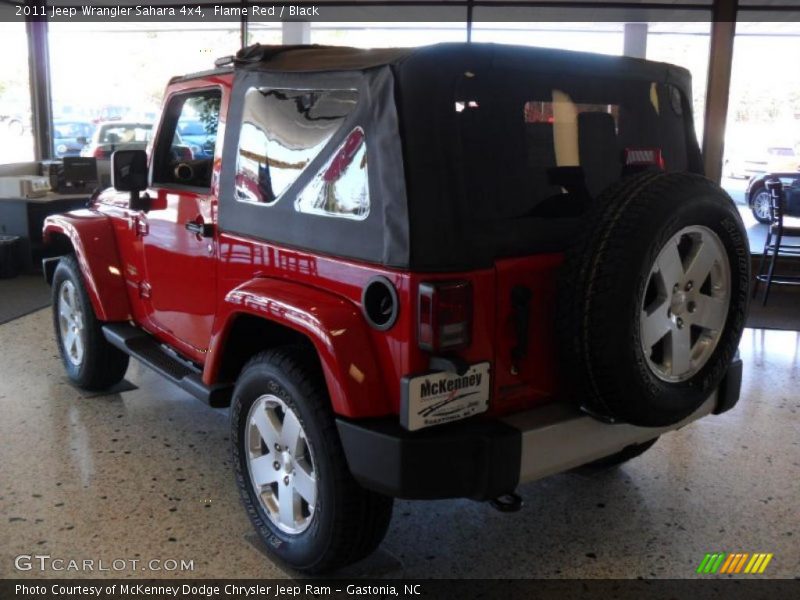 Flame Red / Black 2011 Jeep Wrangler Sahara 4x4
