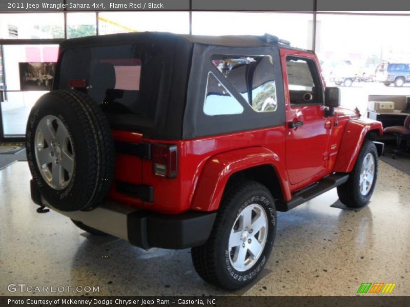 Flame Red / Black 2011 Jeep Wrangler Sahara 4x4