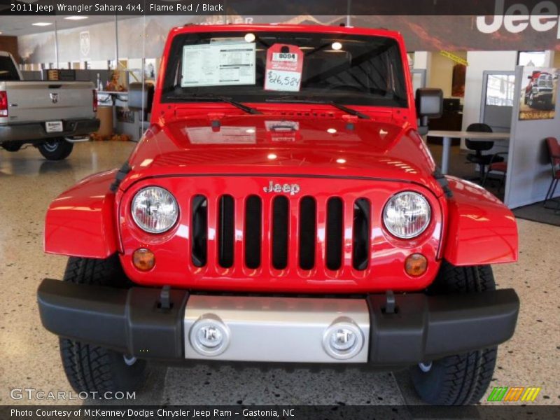 Flame Red / Black 2011 Jeep Wrangler Sahara 4x4