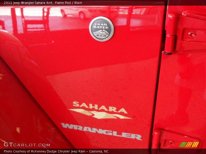 Flame Red / Black 2011 Jeep Wrangler Sahara 4x4