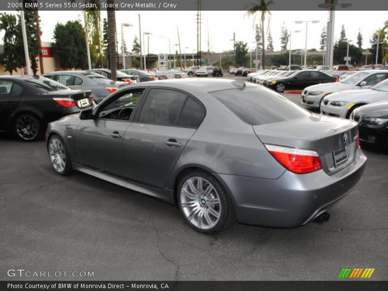 Space Grey Metallic / Grey 2008 BMW 5 Series 550i Sedan