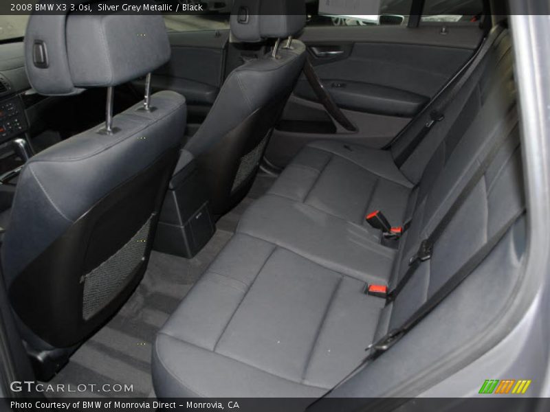 Silver Grey Metallic / Black 2008 BMW X3 3.0si