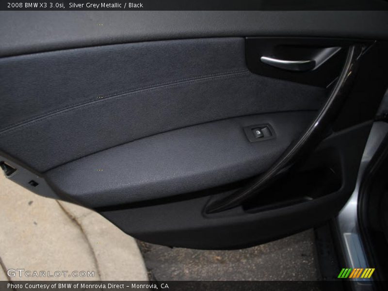 Silver Grey Metallic / Black 2008 BMW X3 3.0si