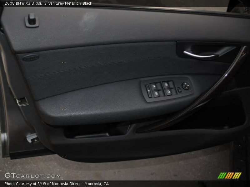 Silver Grey Metallic / Black 2008 BMW X3 3.0si