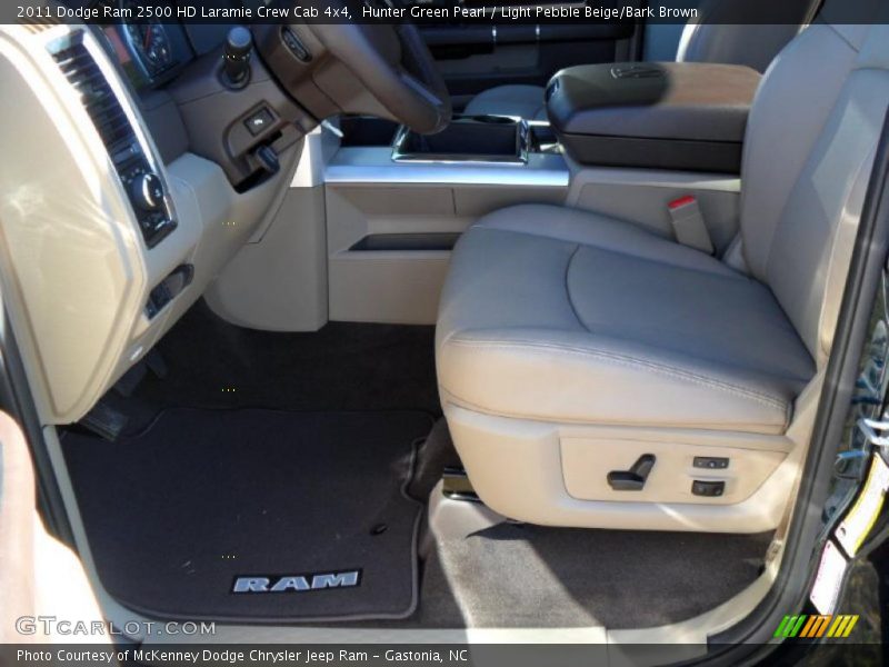 Hunter Green Pearl / Light Pebble Beige/Bark Brown 2011 Dodge Ram 2500 HD Laramie Crew Cab 4x4