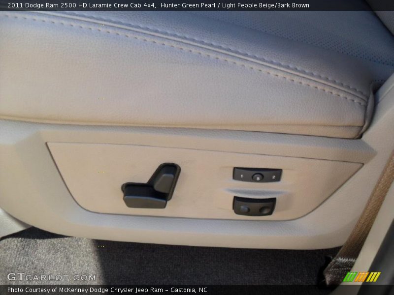 Hunter Green Pearl / Light Pebble Beige/Bark Brown 2011 Dodge Ram 2500 HD Laramie Crew Cab 4x4