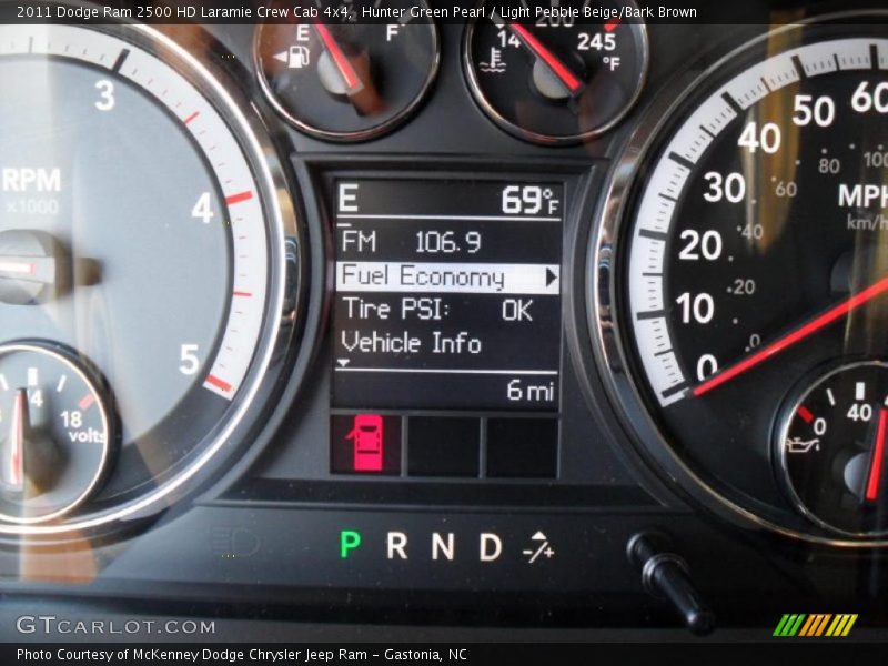 Hunter Green Pearl / Light Pebble Beige/Bark Brown 2011 Dodge Ram 2500 HD Laramie Crew Cab 4x4