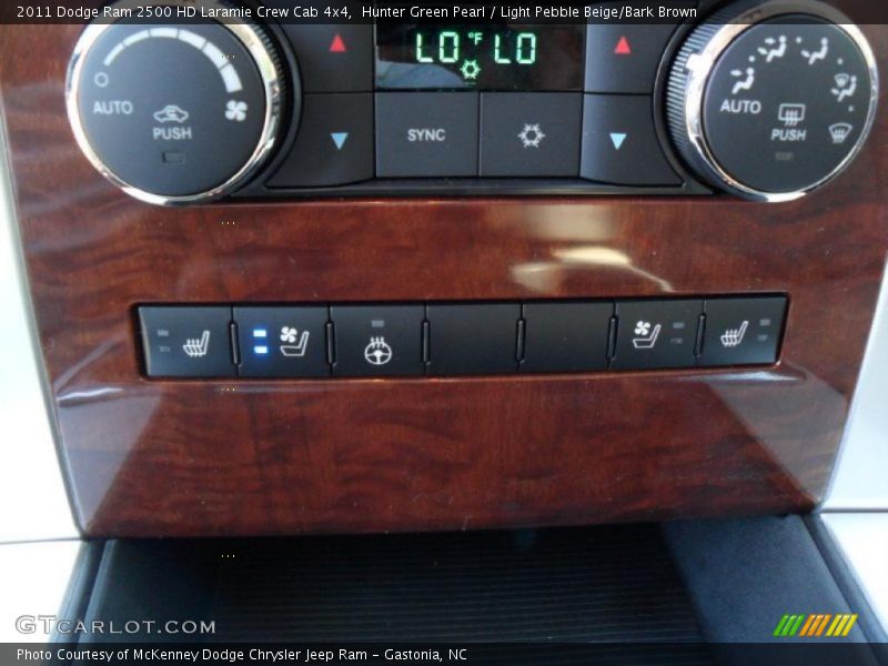 Hunter Green Pearl / Light Pebble Beige/Bark Brown 2011 Dodge Ram 2500 HD Laramie Crew Cab 4x4