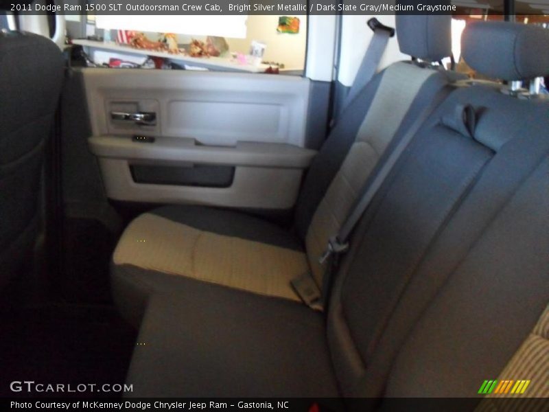 Bright Silver Metallic / Dark Slate Gray/Medium Graystone 2011 Dodge Ram 1500 SLT Outdoorsman Crew Cab