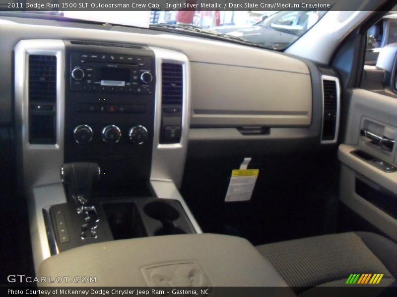 Bright Silver Metallic / Dark Slate Gray/Medium Graystone 2011 Dodge Ram 1500 SLT Outdoorsman Crew Cab