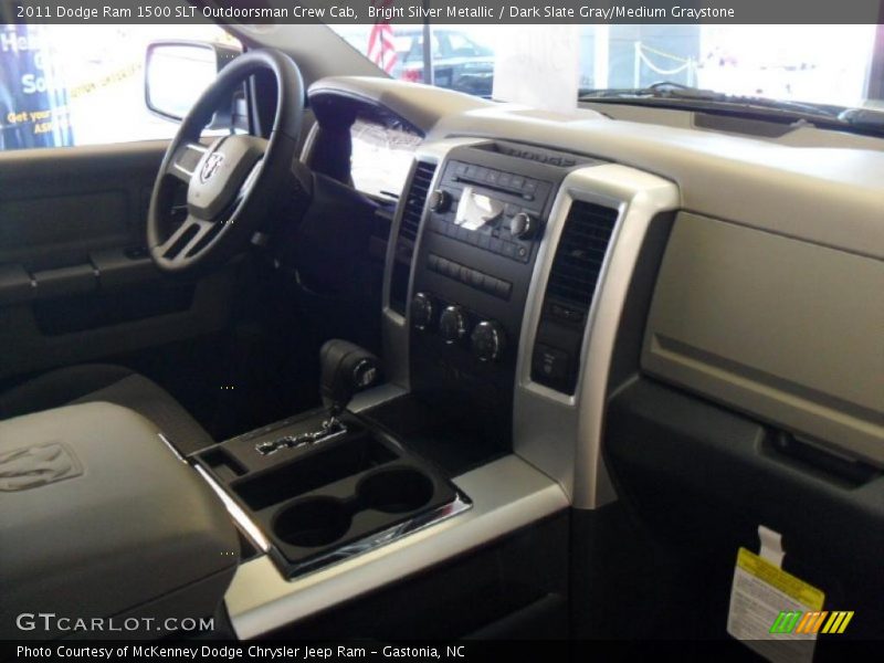 Bright Silver Metallic / Dark Slate Gray/Medium Graystone 2011 Dodge Ram 1500 SLT Outdoorsman Crew Cab