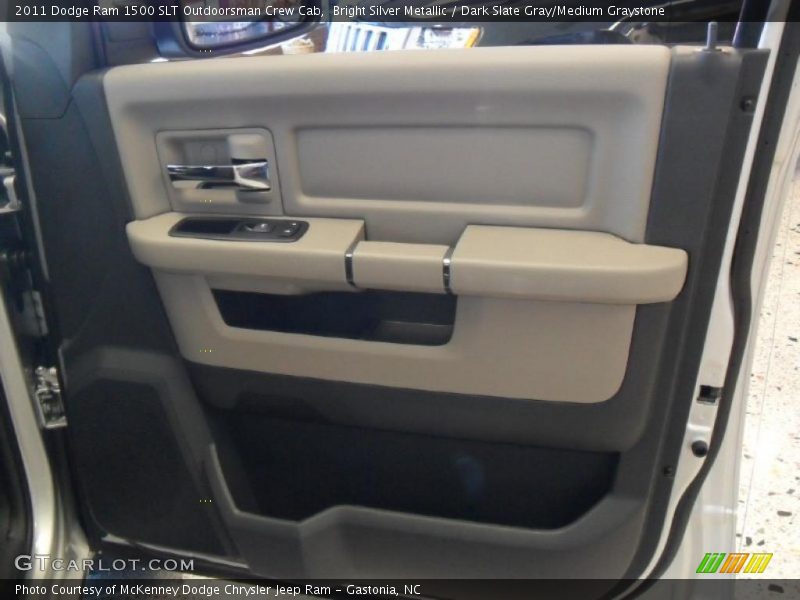 Bright Silver Metallic / Dark Slate Gray/Medium Graystone 2011 Dodge Ram 1500 SLT Outdoorsman Crew Cab