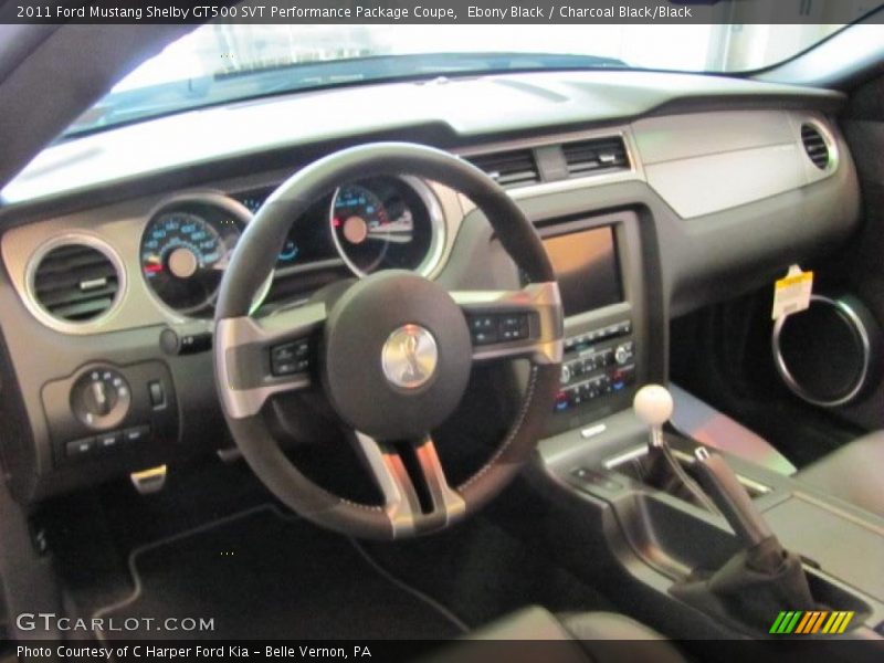 Dashboard of 2011 Mustang Shelby GT500 SVT Performance Package Coupe
