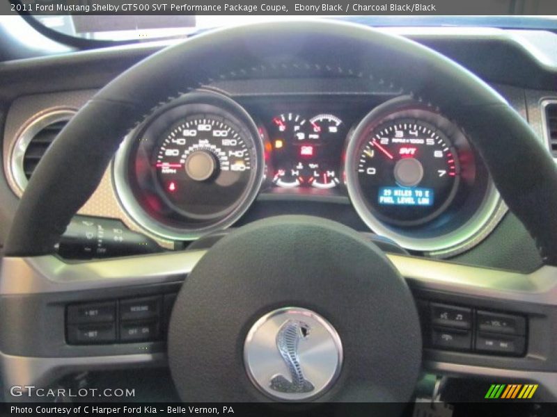 2011 Mustang Shelby GT500 SVT Performance Package Coupe Steering Wheel