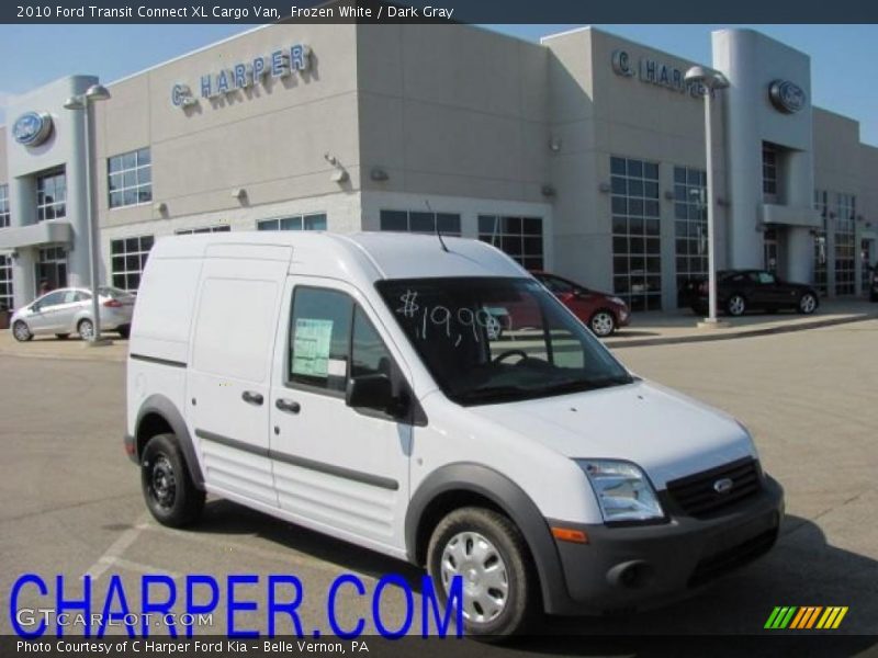 Frozen White / Dark Gray 2010 Ford Transit Connect XL Cargo Van