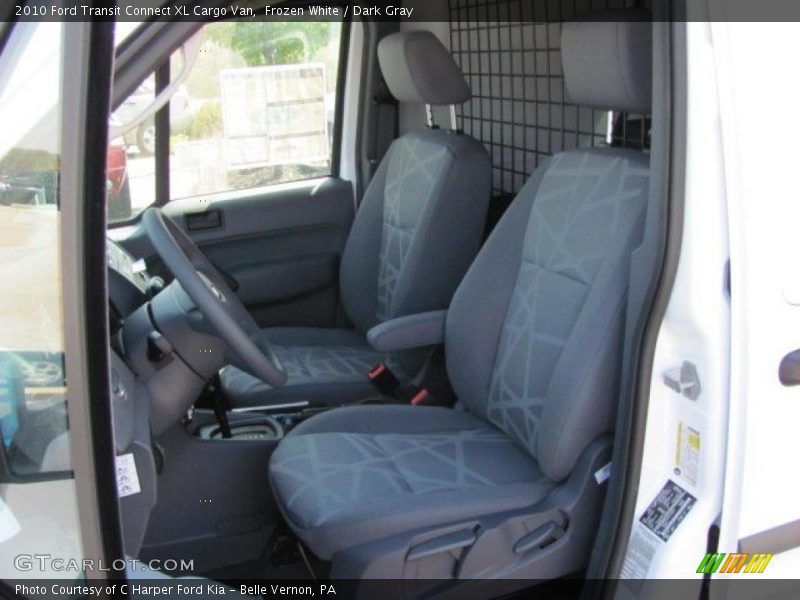  2010 Transit Connect XL Cargo Van Dark Gray Interior