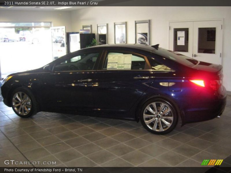 Indigo Blue Pearl / Gray 2011 Hyundai Sonata SE 2.0T