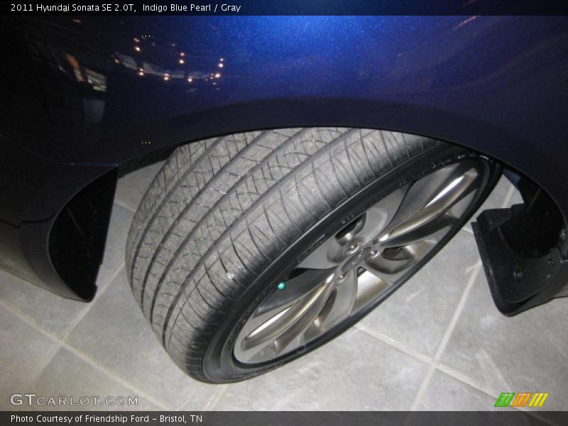 Indigo Blue Pearl / Gray 2011 Hyundai Sonata SE 2.0T