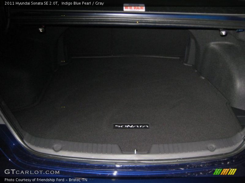 Indigo Blue Pearl / Gray 2011 Hyundai Sonata SE 2.0T
