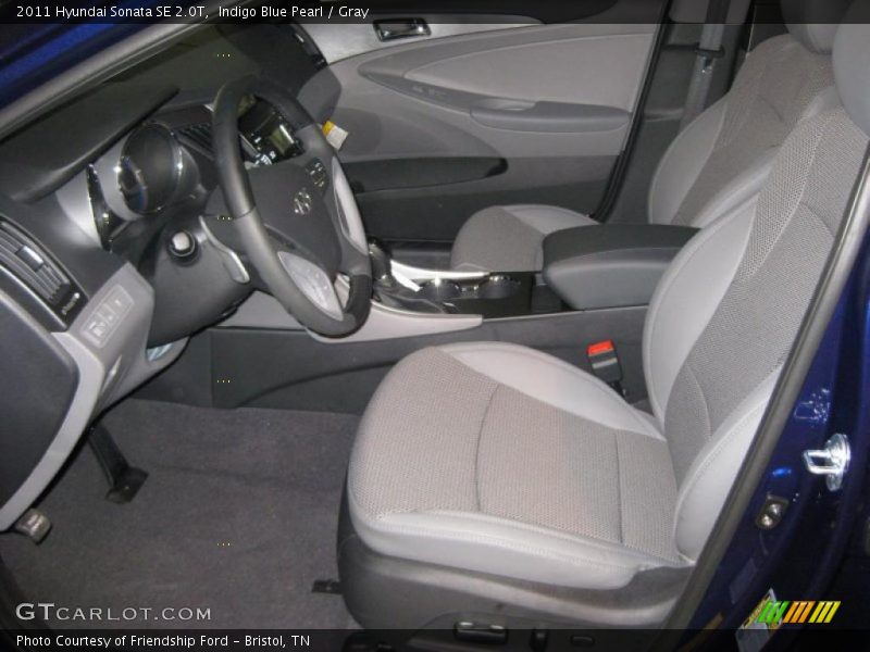  2011 Sonata SE 2.0T Gray Interior