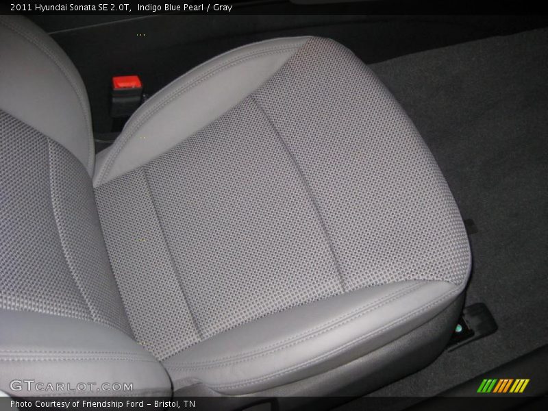 Indigo Blue Pearl / Gray 2011 Hyundai Sonata SE 2.0T