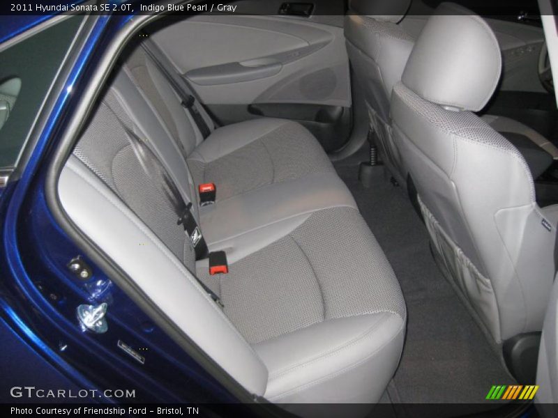 Indigo Blue Pearl / Gray 2011 Hyundai Sonata SE 2.0T