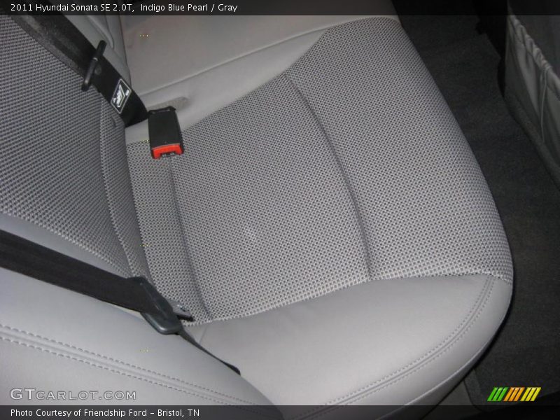 Indigo Blue Pearl / Gray 2011 Hyundai Sonata SE 2.0T
