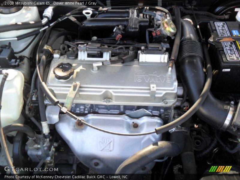 Dover White Pearl / Gray 2003 Mitsubishi Galant ES