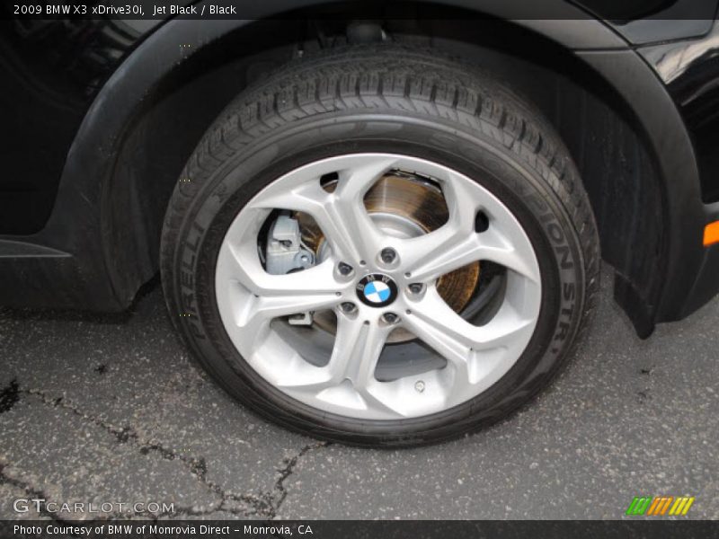 Jet Black / Black 2009 BMW X3 xDrive30i