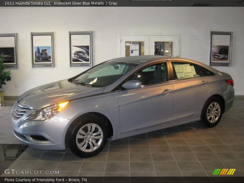 Iridescent Silver Blue Metallic / Gray 2011 Hyundai Sonata GLS