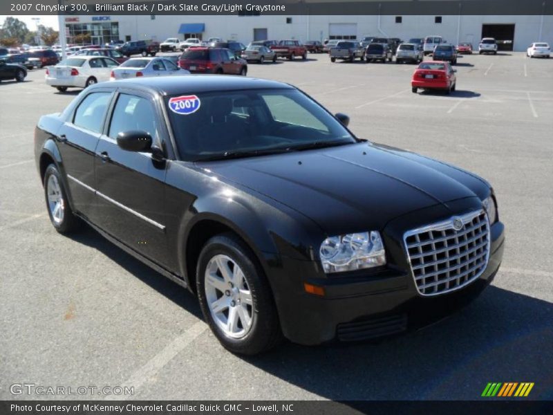 Brilliant Black / Dark Slate Gray/Light Graystone 2007 Chrysler 300