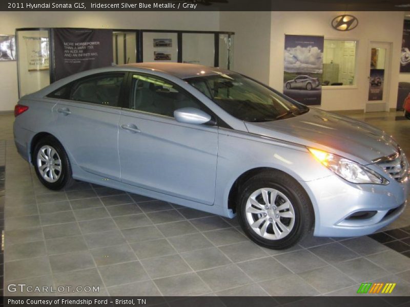 Iridescent Silver Blue Metallic / Gray 2011 Hyundai Sonata GLS