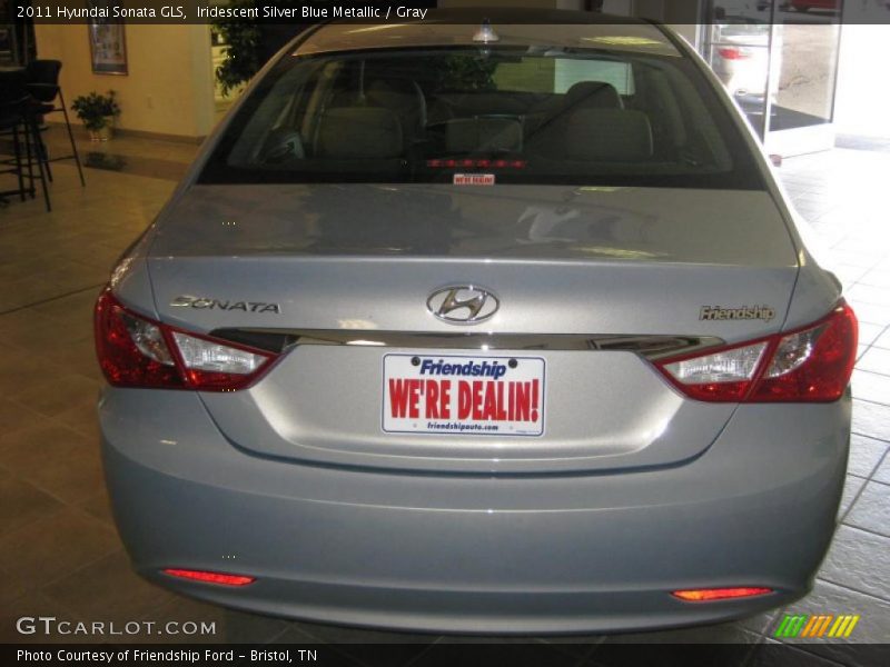Iridescent Silver Blue Metallic / Gray 2011 Hyundai Sonata GLS