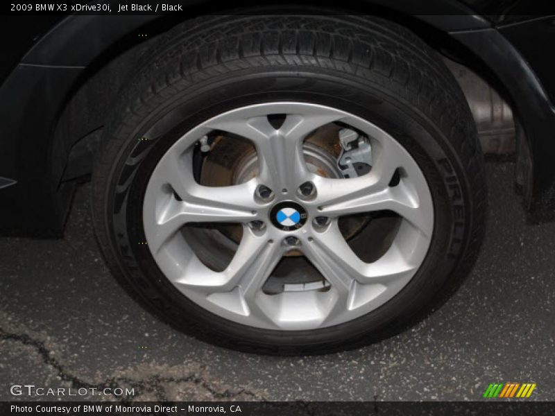 Jet Black / Black 2009 BMW X3 xDrive30i