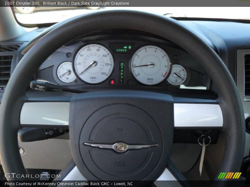 Brilliant Black / Dark Slate Gray/Light Graystone 2007 Chrysler 300