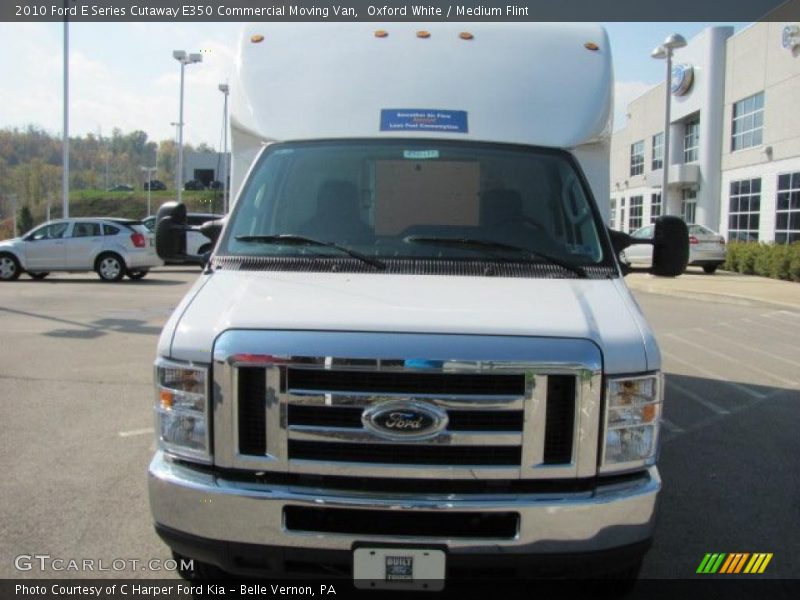 Oxford White / Medium Flint 2010 Ford E Series Cutaway E350 Commercial Moving Van