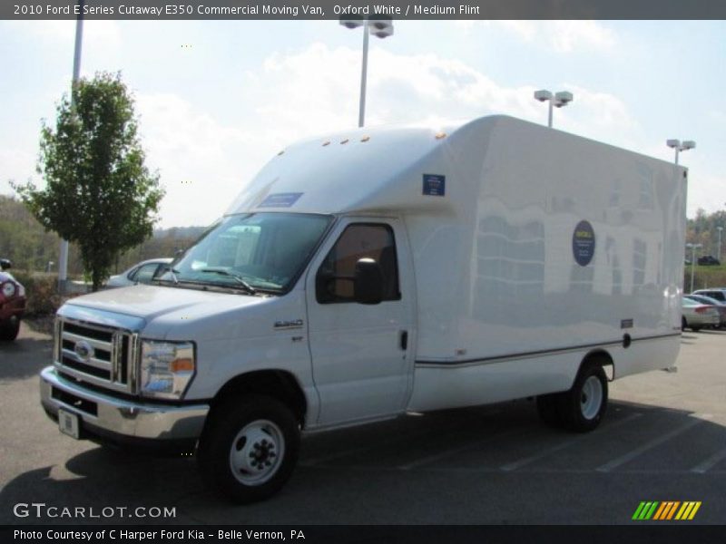 Oxford White / Medium Flint 2010 Ford E Series Cutaway E350 Commercial Moving Van