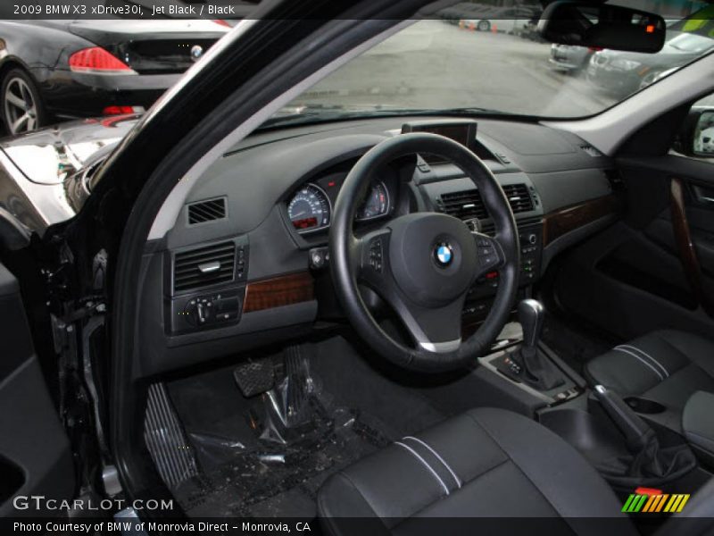 Jet Black / Black 2009 BMW X3 xDrive30i
