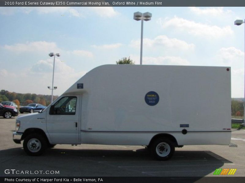 Oxford White / Medium Flint 2010 Ford E Series Cutaway E350 Commercial Moving Van