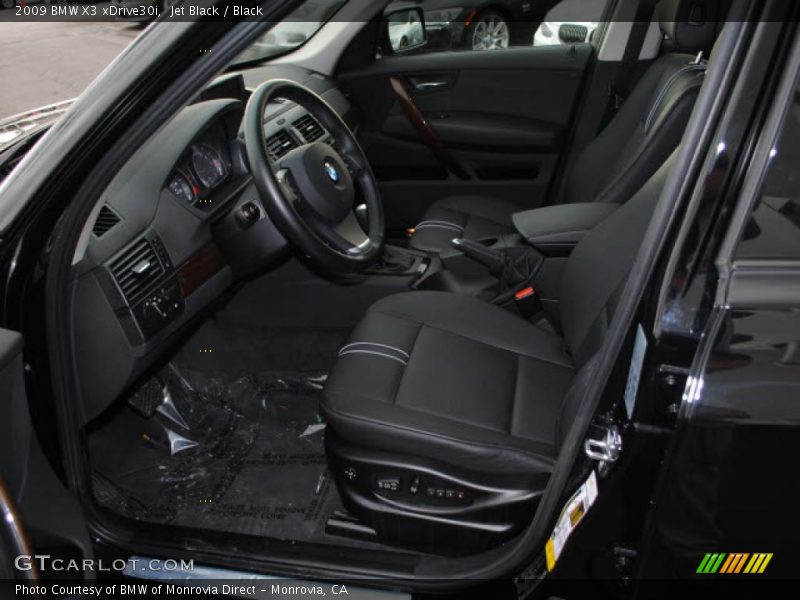 Jet Black / Black 2009 BMW X3 xDrive30i