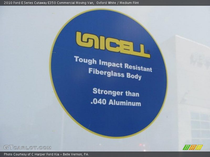 Oxford White / Medium Flint 2010 Ford E Series Cutaway E350 Commercial Moving Van