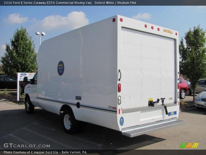 Oxford White / Medium Flint 2010 Ford E Series Cutaway E350 Commercial Moving Van