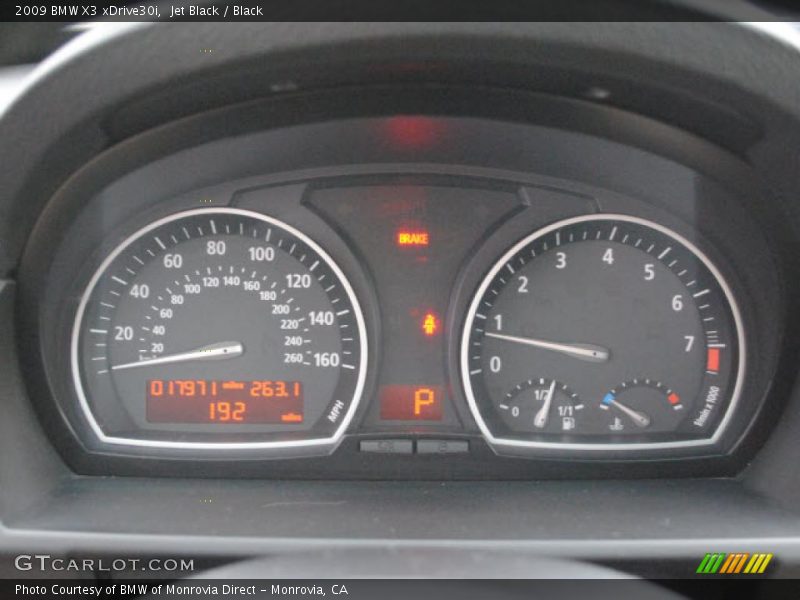 Jet Black / Black 2009 BMW X3 xDrive30i