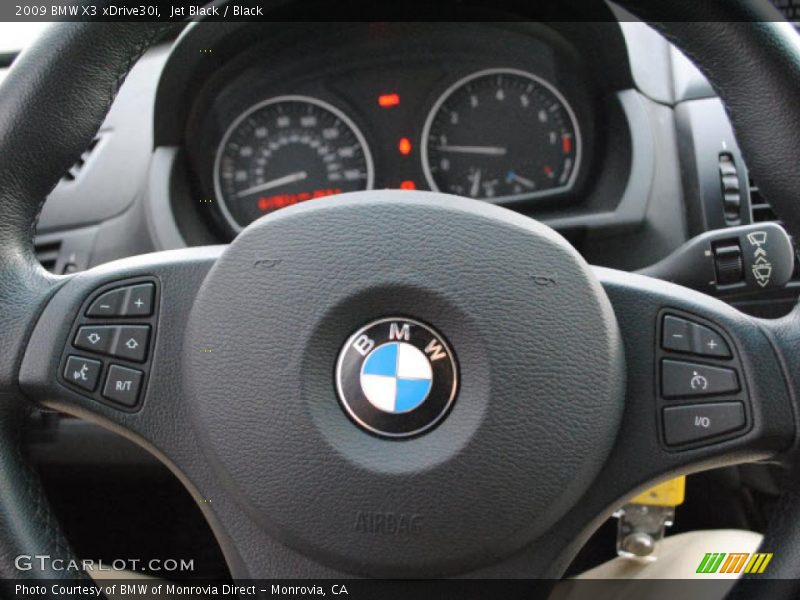 Jet Black / Black 2009 BMW X3 xDrive30i